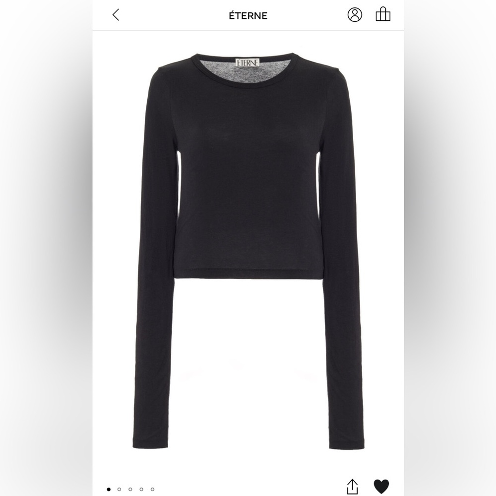 Moda Operandi Terne Long Sleeve Cotton Modal Top